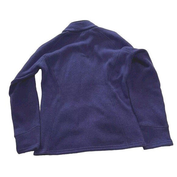 Cabelas Womens Fleece Pullover Sweatshirt Purple Size: L Hip Length Mock Neck - Picture 5 of 12